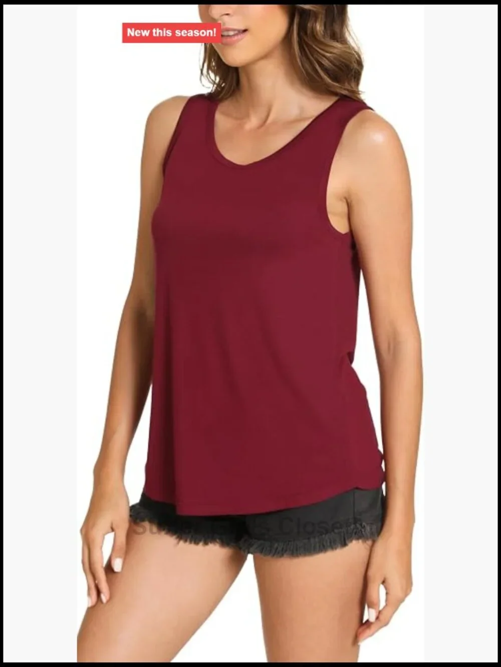 Bamboo Viscose Loose Fit Sleeveless Pajama Tank Top